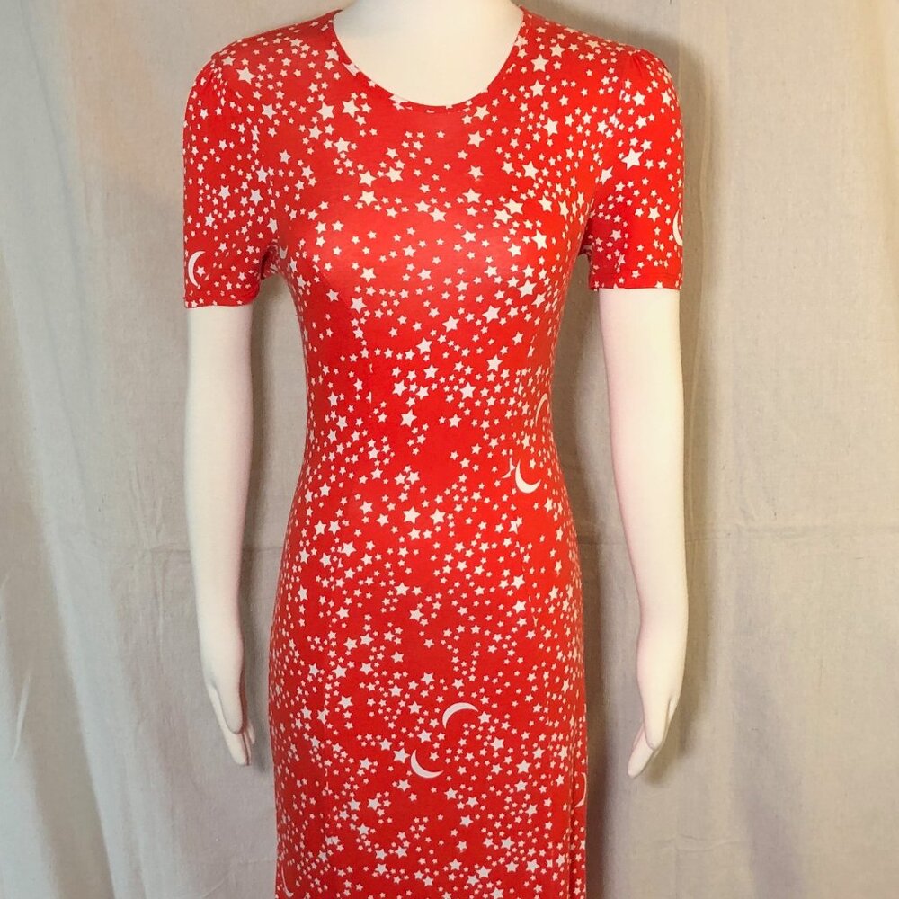 ASOS Red Stars and Moon Maxi Dress US 4 / S